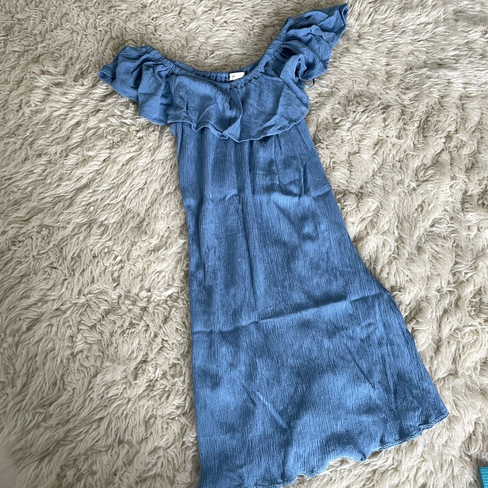 Blue Ruffled Dress
